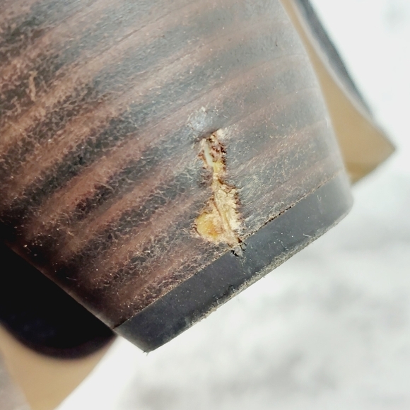 Franco Sarto Sonia Pointed Toe Leather Snakeskin Embossed Block Heel Mules A229 - Picture 12 of 13